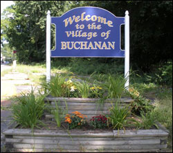 Image = Village of Buchanan = welcome Sign 74